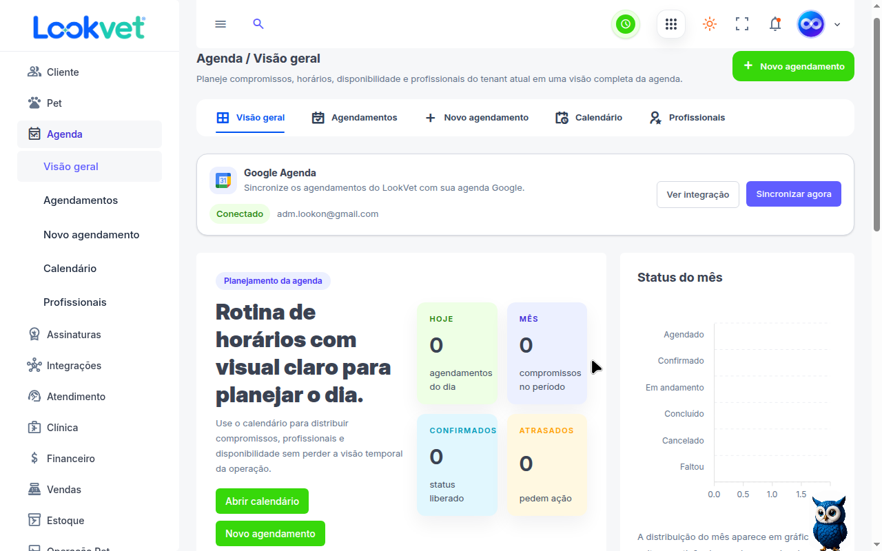 Agenda operacional Lookon